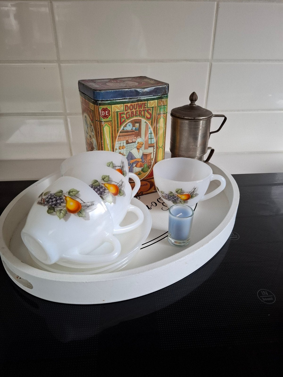Vintage koffie tijd. geheel vintage set, Ophalen of Verzenden