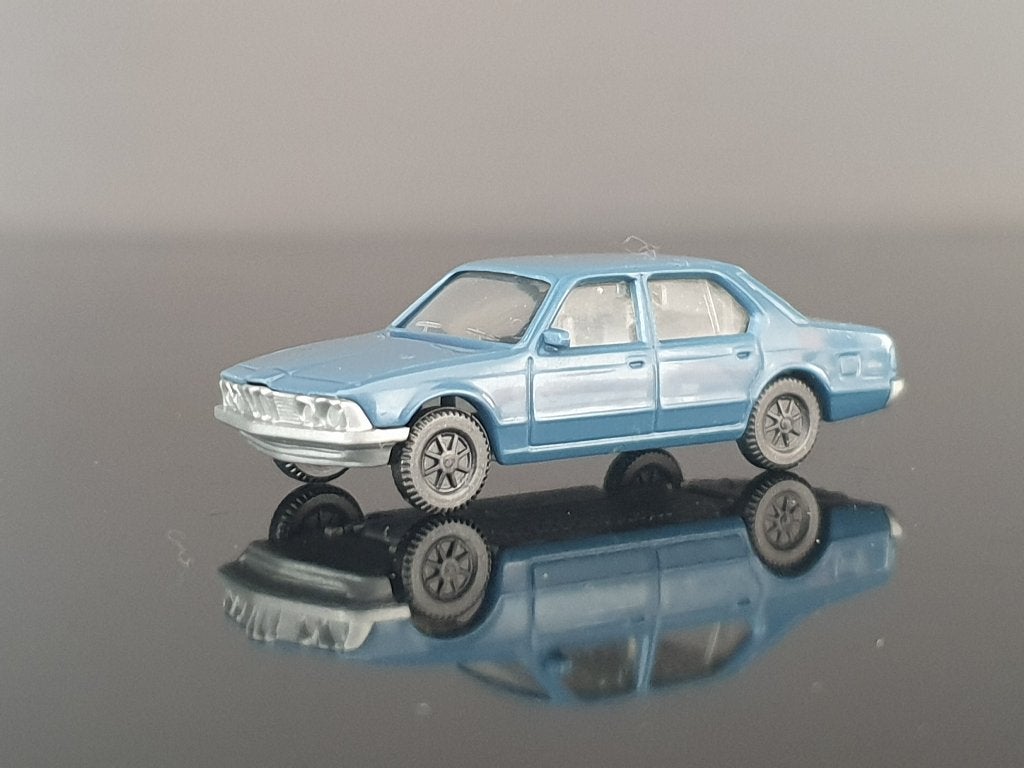 1:87 BMW 745i BMW E23 blauw Fleischmann € 2,5, Verzenden, Zo goed als nieuw, Auto, Overige merken