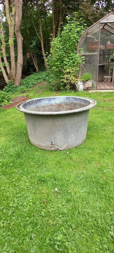 Koperen plantenbak, Ophalen, Rond, Minder dan 30 cm