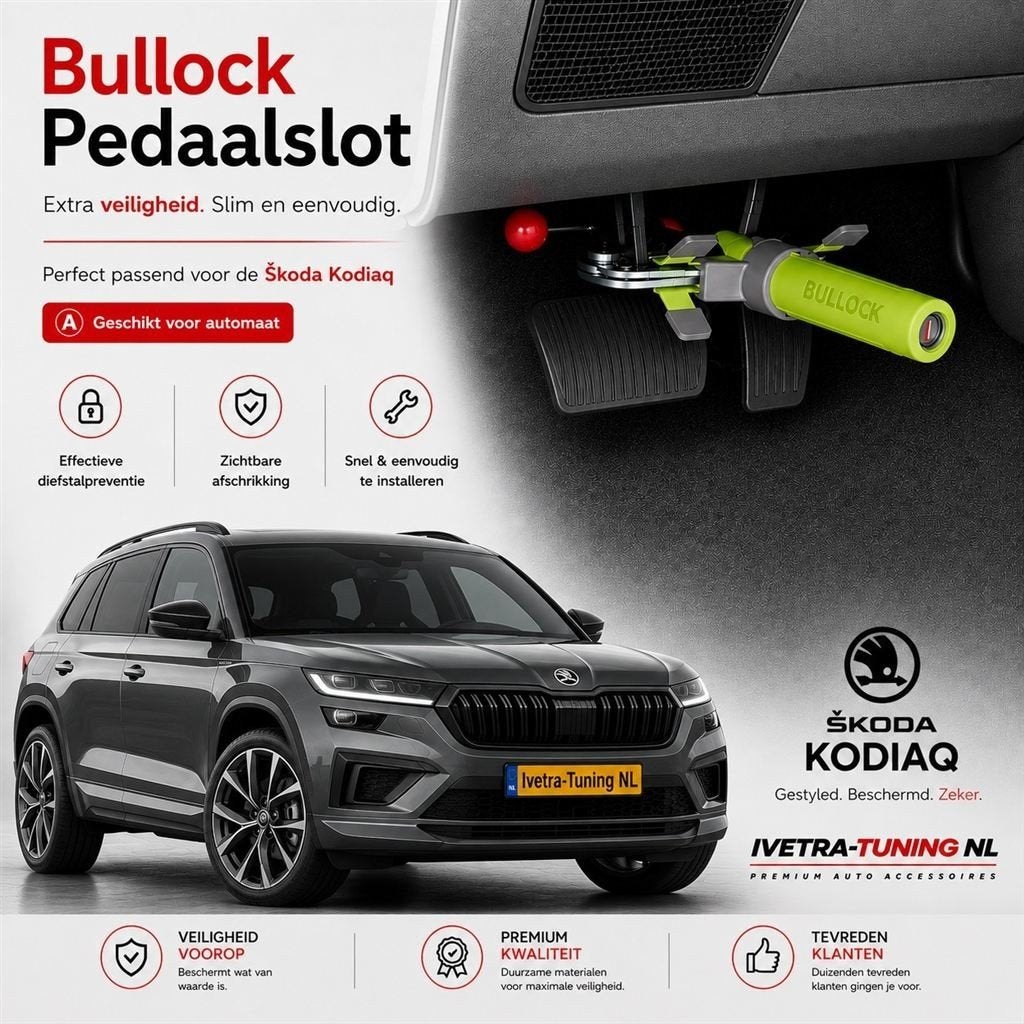 Pedaalslot Skoda Kodiaq | Automaat | Beveiliging Skoda Kodia, Ophalen of Verzenden, Info@ivetra-tuning.nl | www.ivetra-tuning.nl
