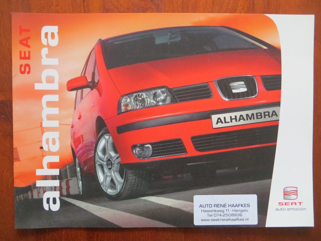 Seat Alhambra (juni 2005), Verzenden, Nieuw, Overige merken