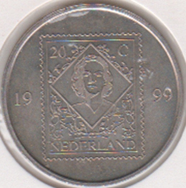 Nederland speciale postpenning 1999 afb. Inhuldigingszegel, Ophalen of Verzenden, Overige materialen, Nederland