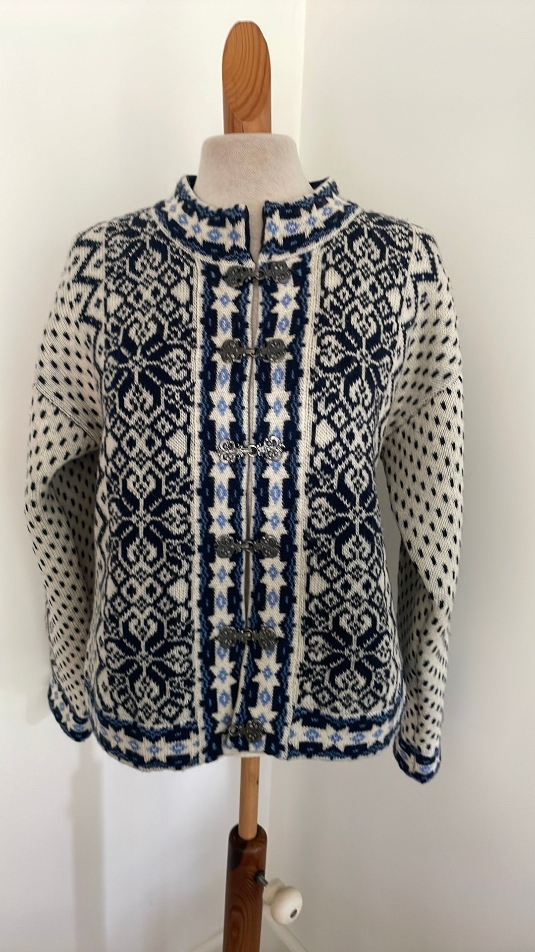 Wollen vest/ jasje van Windfjord of Norway, mt S, Verzenden, Maat 36 (S), Blauw