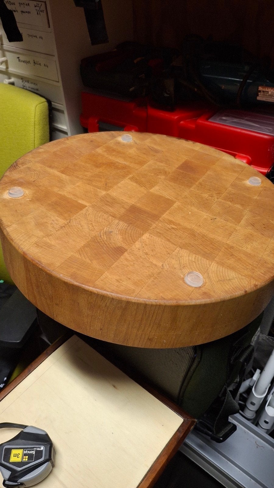 24 kitchen snijplank  rond, Ophalen, Gebruikt, Hout
