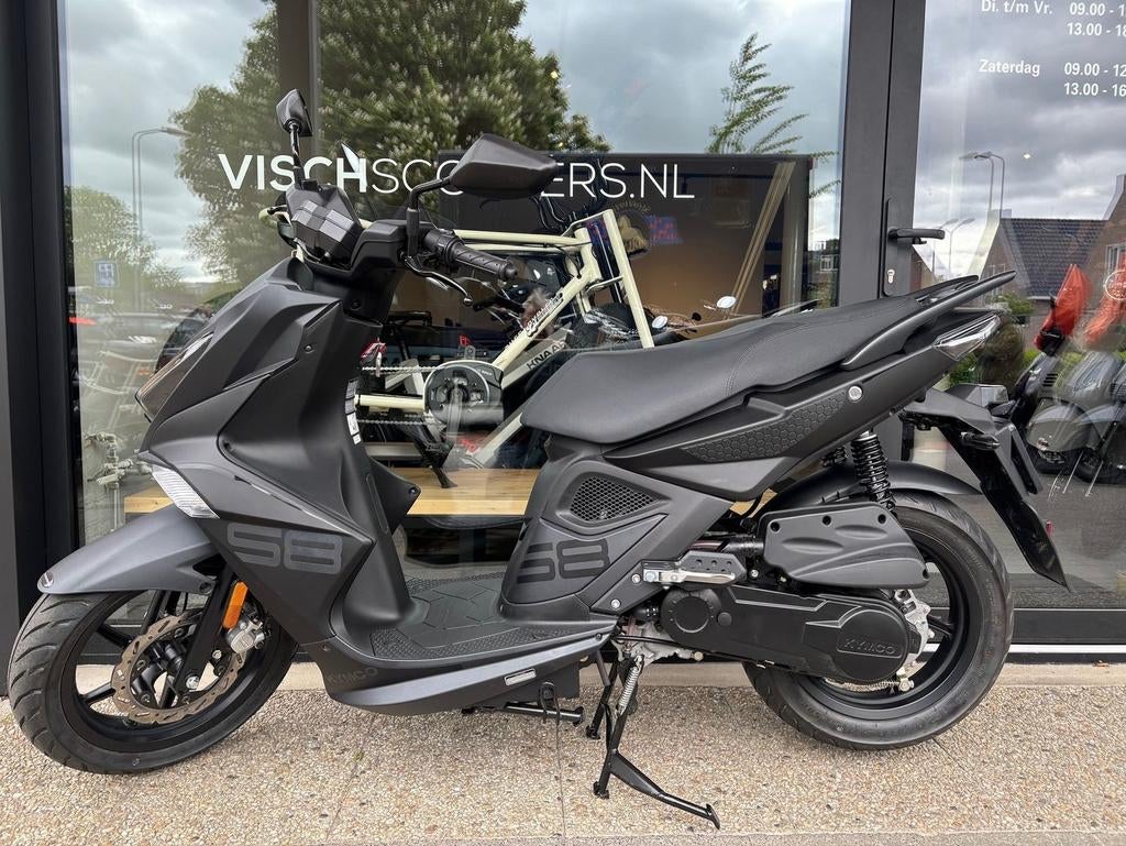 Kymco New Super 8 R | Mat Zwart | Op Voorraad!, Overige modellen, Maximaal 45 km/u, Onbekend, Nieuw