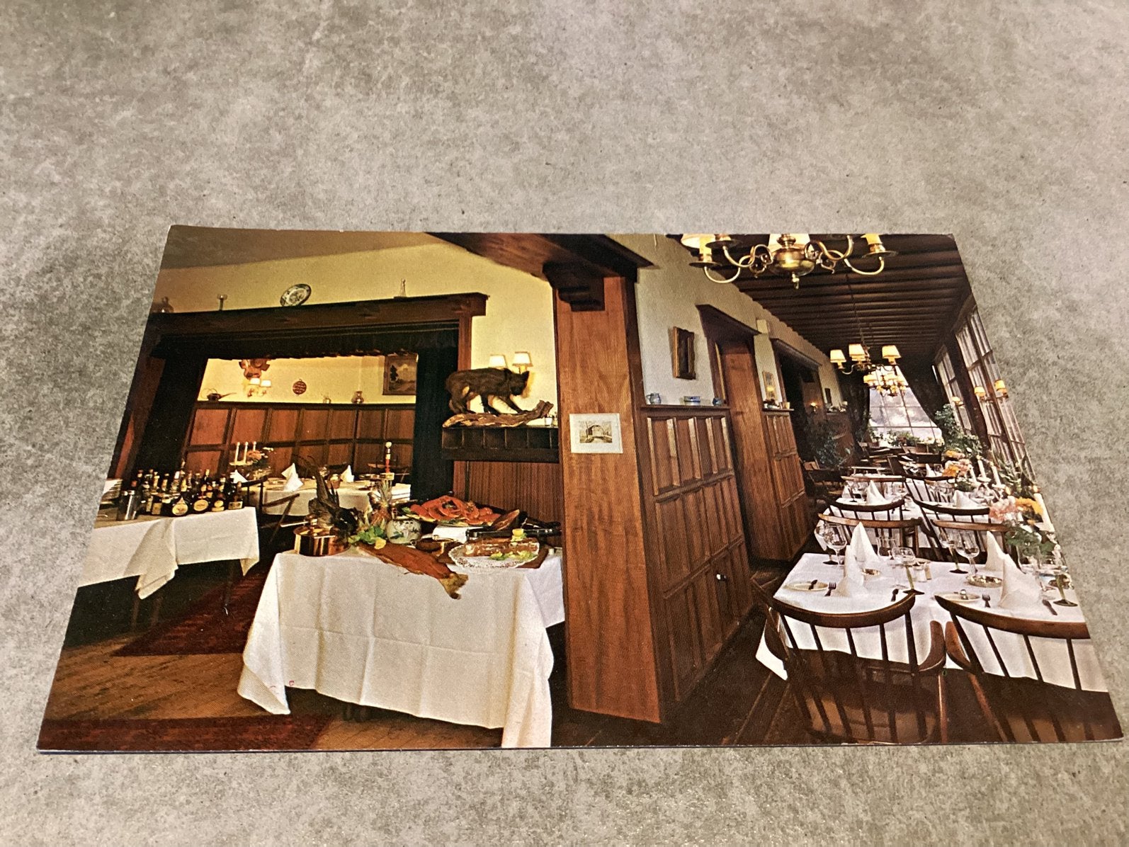 Heeze.     Interieur Restaurant Rotisserie De Kempen, Verzamelen, Ansichtkaarten | Nederland, Ophalen of Verzenden