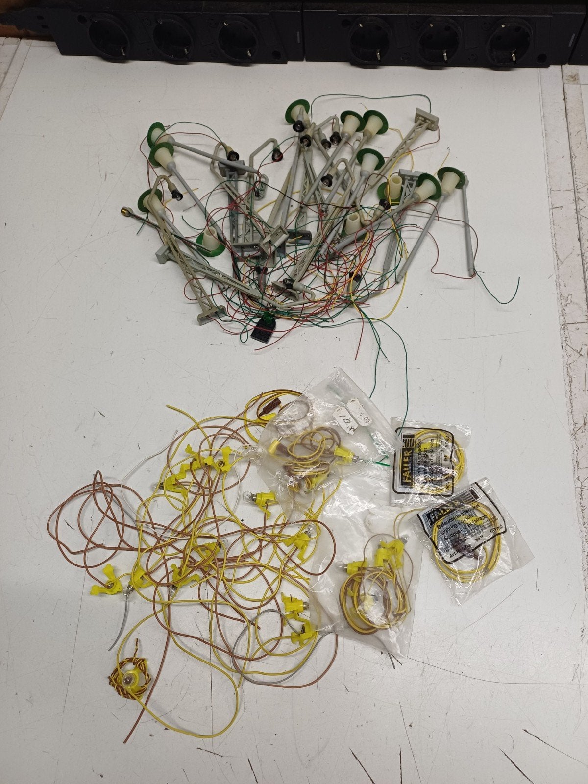 Partij straat- en gebouwverlichting voor H0 modelbaan, Overige merken, Gebruikt, Gelijkstroom of Wisselstroom, Overige typen