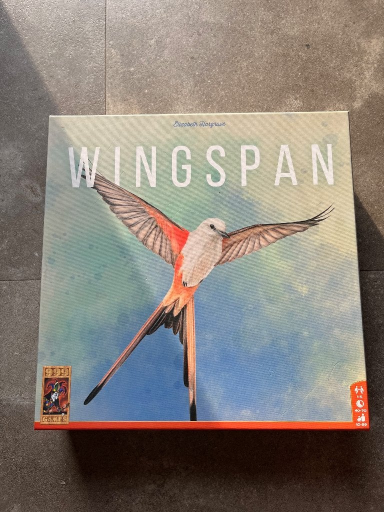 Wingspan – Basisspel (NL), Hobby en Vrije tijd, Een of twee spelers, Ophalen of Verzenden, Gebruikt, 999 Games