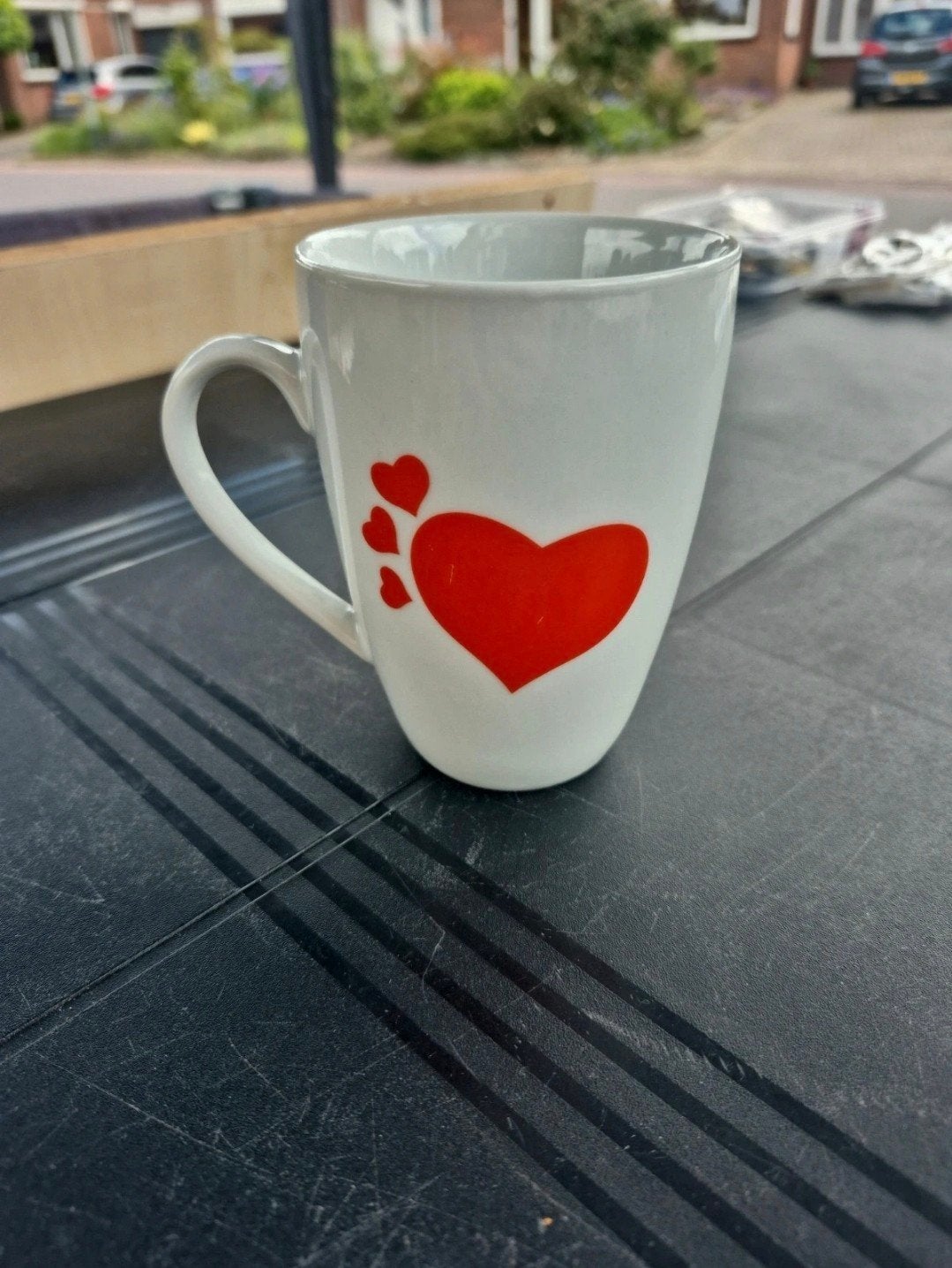 Mok met hartjes design, Ophalen of Verzenden