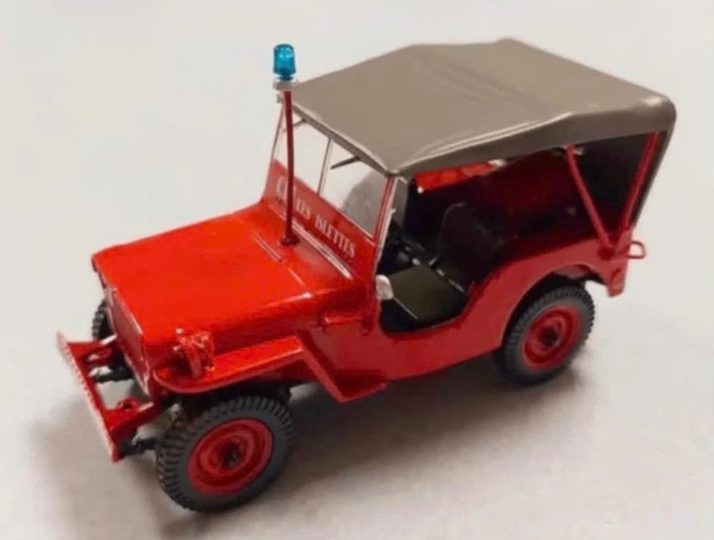 Willys Jeep VLTT all terrain Brandweer schaal 1/43 # 20, Verzenden, Nieuw, Auto, Overige merken
