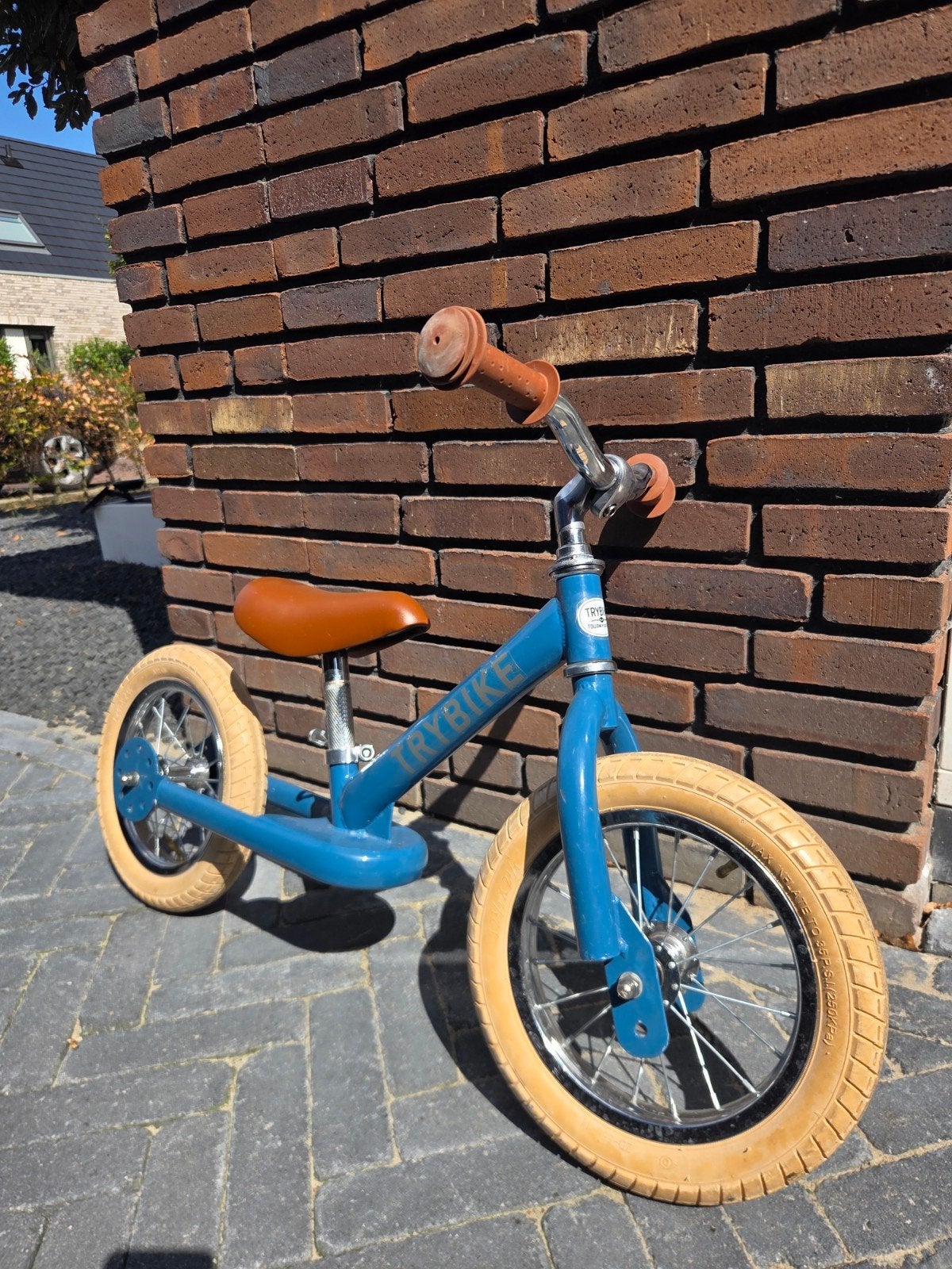 Trybike loopfiets blauw - Zo goed als nieuw, Fietsen en Brommers, Fietsen | Kinderfietsjes, Ophalen, Zo goed als nieuw, Minder dan 16 inch