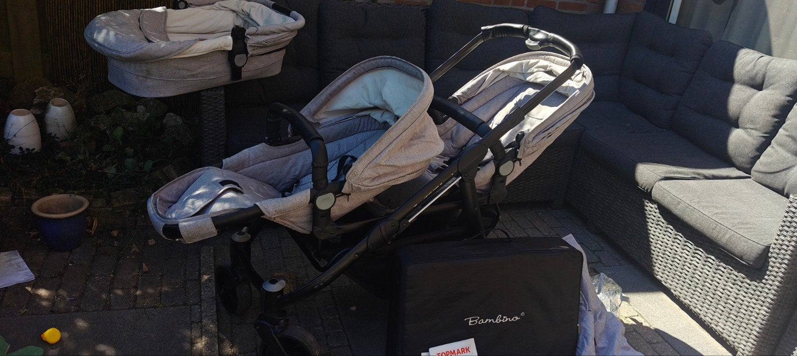 Topmark 2 Combi kinderwagen, Gebruikt, Combiwagen, Verstelbare duwstang, Ophalen