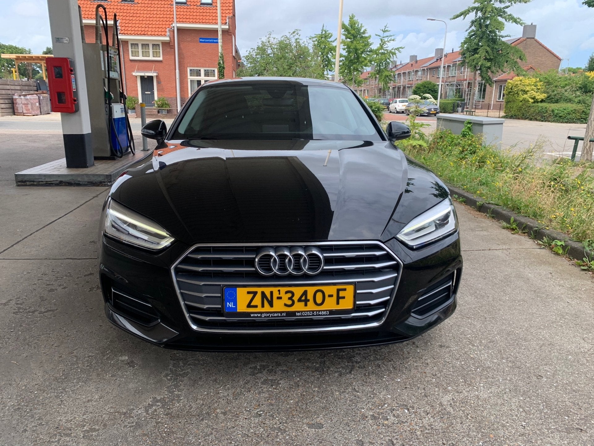 Audi A5 Sportback 35 TFSI Pro Line S TRONIC-AUTOMAAT-NAVI-LE, Auto's, Audi, Gebruikt, 4 cilinders, Zwart, Bedrijf