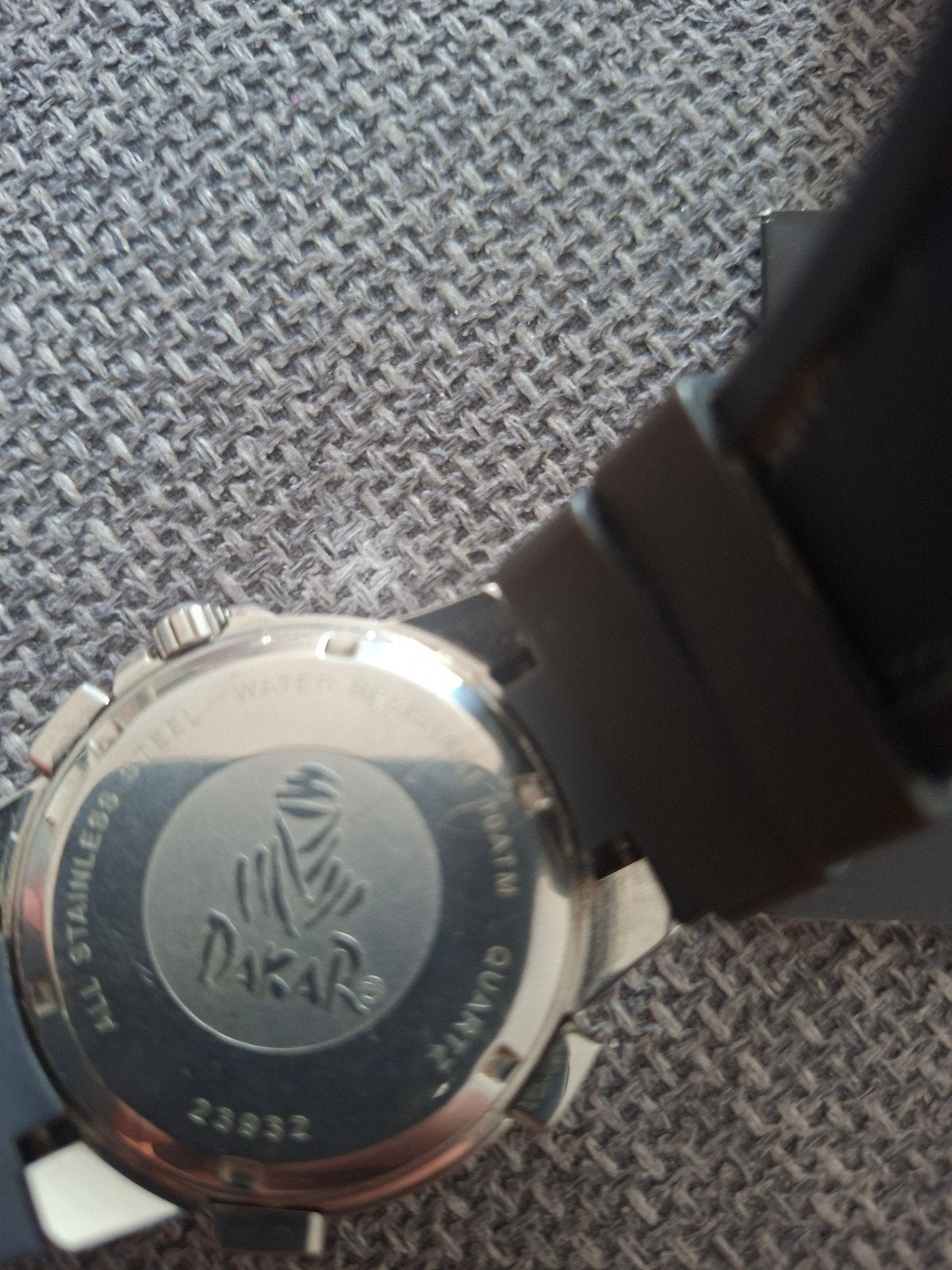 Horloge Dakar special edtion merk rodania, Overige merken, Gebruikt, Staal, Polshorloge