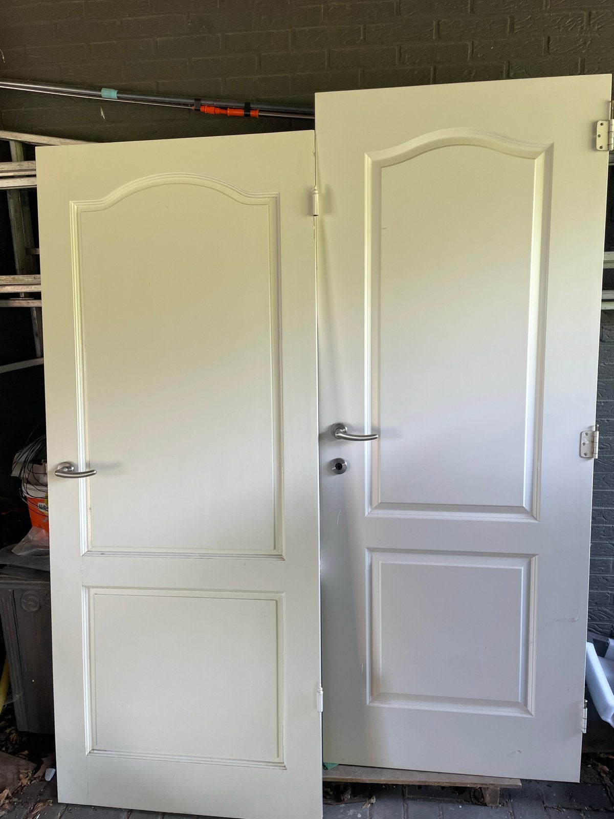 Set van 2 binnendeuren met beslag, Ophalen, Gebruikt, 80 tot 100 cm, Binnendeur
