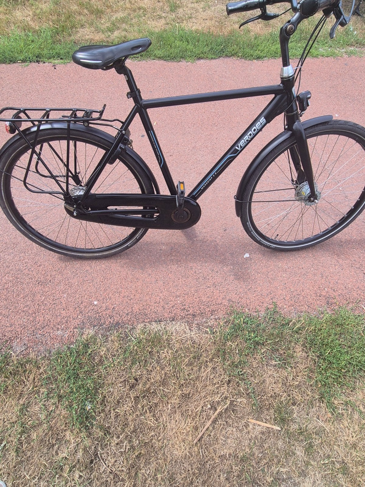 Verdoes fiets - Zwart, Gebruikt, Gebruikt, Velgrem, 53 tot 57 cm, Ophalen
