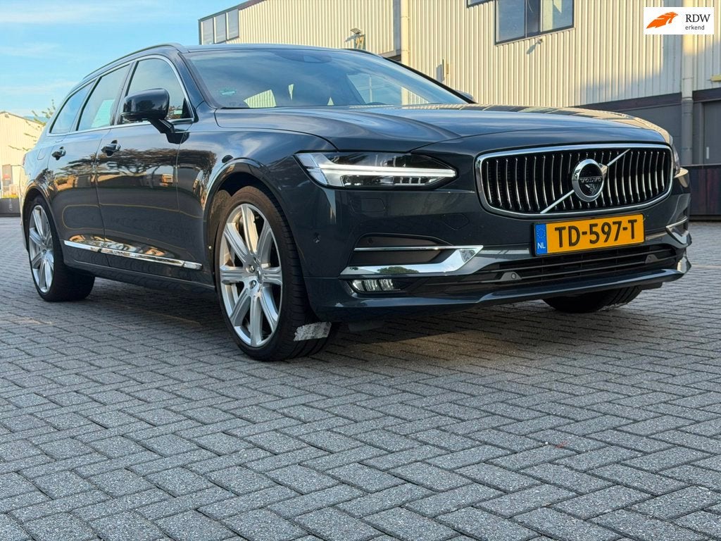 Volvo V90 2.0 D5 AWD Inscription VOLLE OPTIE, Auto's, Automaat, Dealer onderhouden, Leder, Diesel