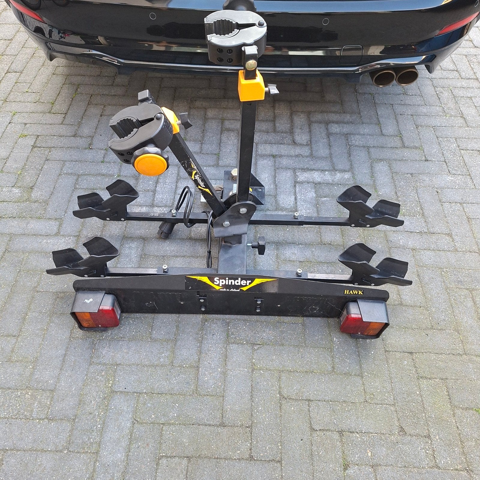 Spinder hawk fietsendrager., Auto diversen, Fietsendragers, Ophalen, 2 fietsen, Gebruikt, Trekhaakdrager