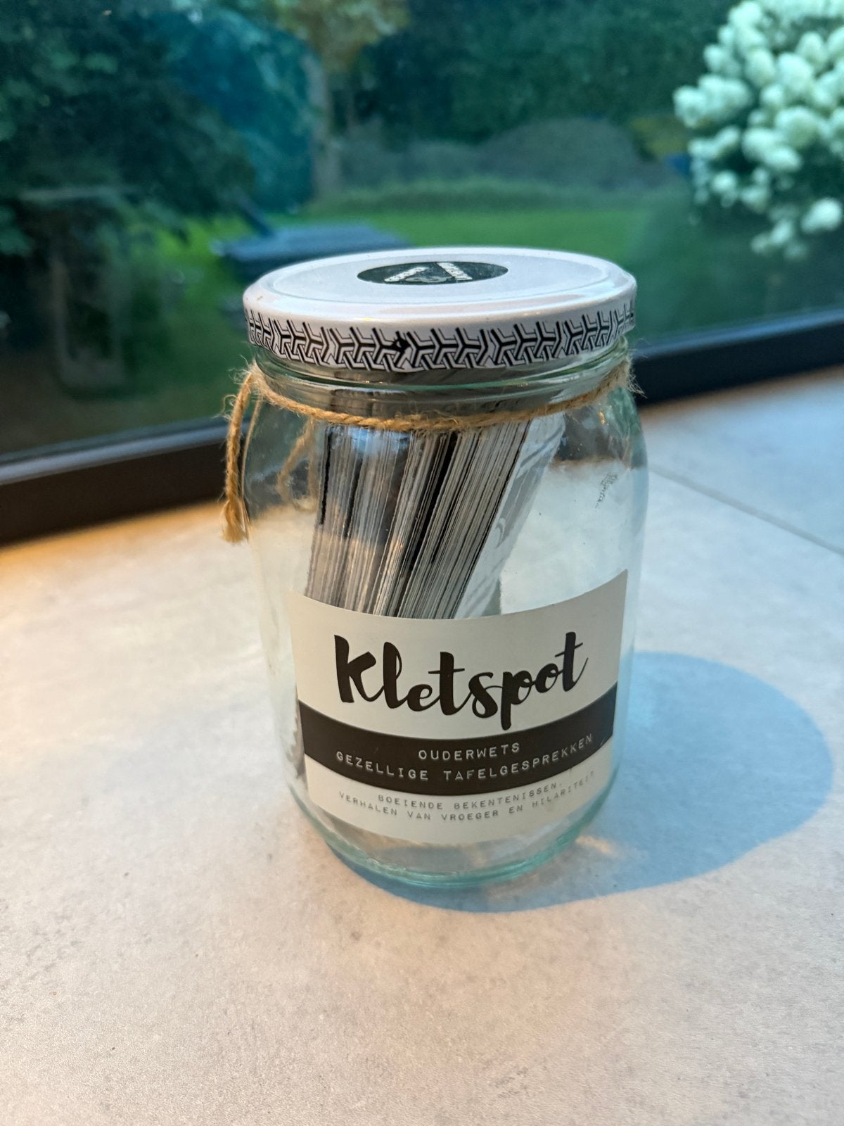Kletspot: voor gezellige tafelgesprekken, Ophalen of Verzenden, Zo goed als nieuw