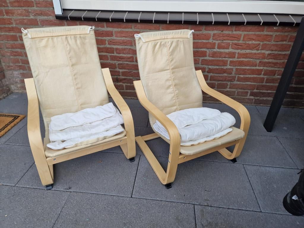 Ikea Poäng Kinderstoelen  2 stuks, Kinderen en Baby's, Kinderstoelen, Ophalen, Gebruikt, Overige typen