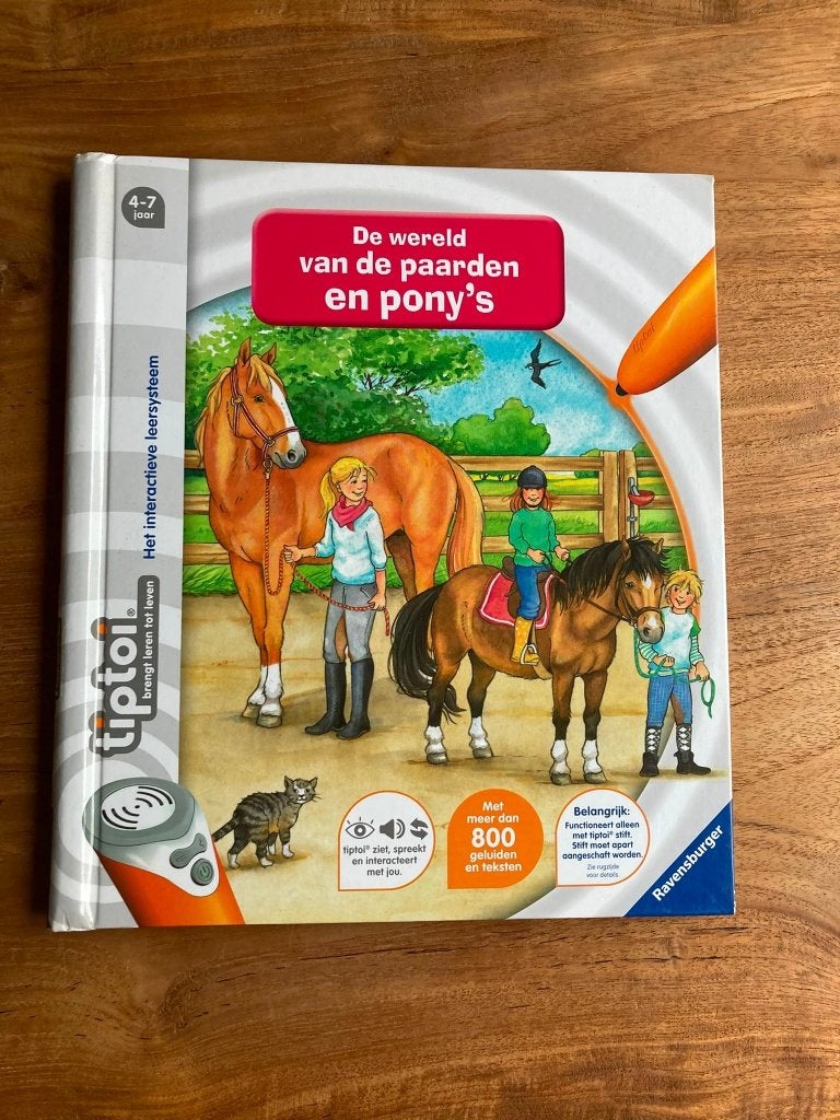 Tiptoi - De wereld van de paarden en pony's, Kinderen en Baby's, Speelgoed | Educatief en Creatief, Verzenden, Zo goed als nieuw