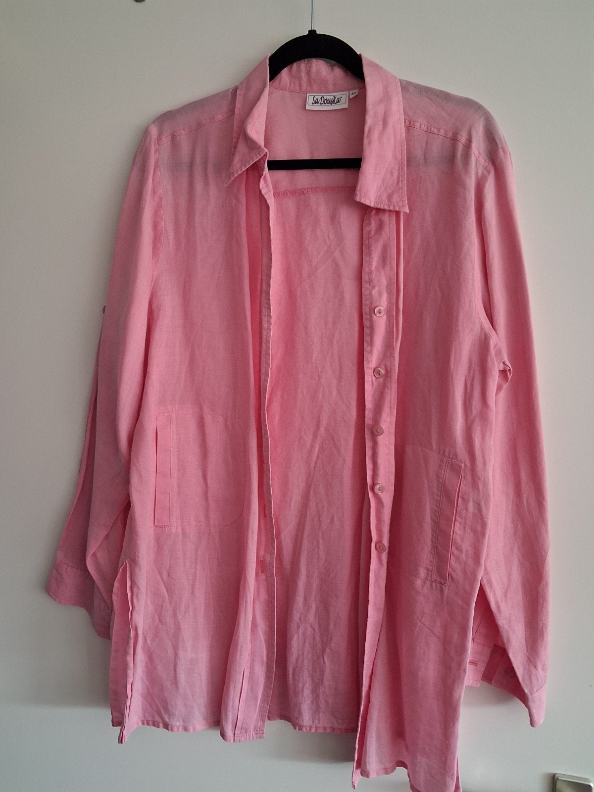 blouse, roze, lange mouw/3/4mouw, mt 40, Ophalen of Verzenden, Zo goed als nieuw, Roze
