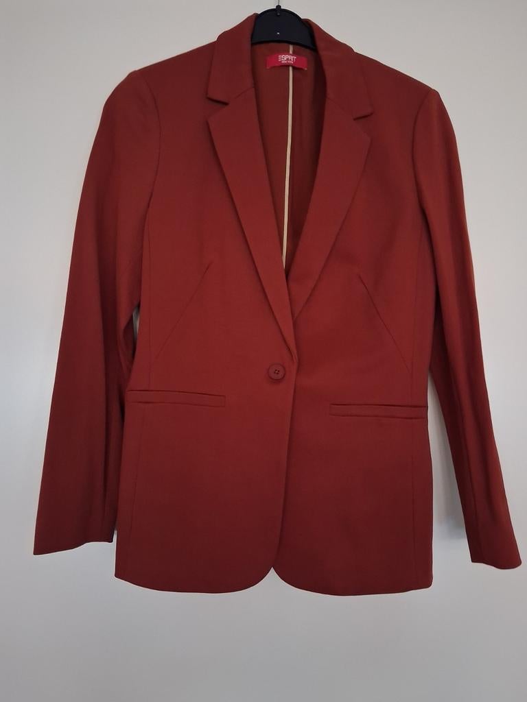 Esprit damespak nieuw maat 40 - Donkerder dan foto, Maat 38/40 (M), Kostuum of Pak, Bruin, Nieuw