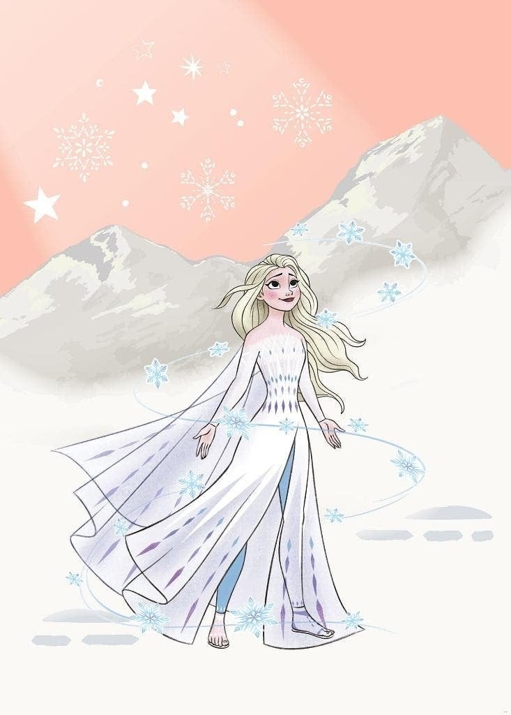 Disney Frozen Vlies Behang Elsa - 200x280 -Gratis Verzending, Verzenden, Plaatje of Poster, Nvt, Nvt
