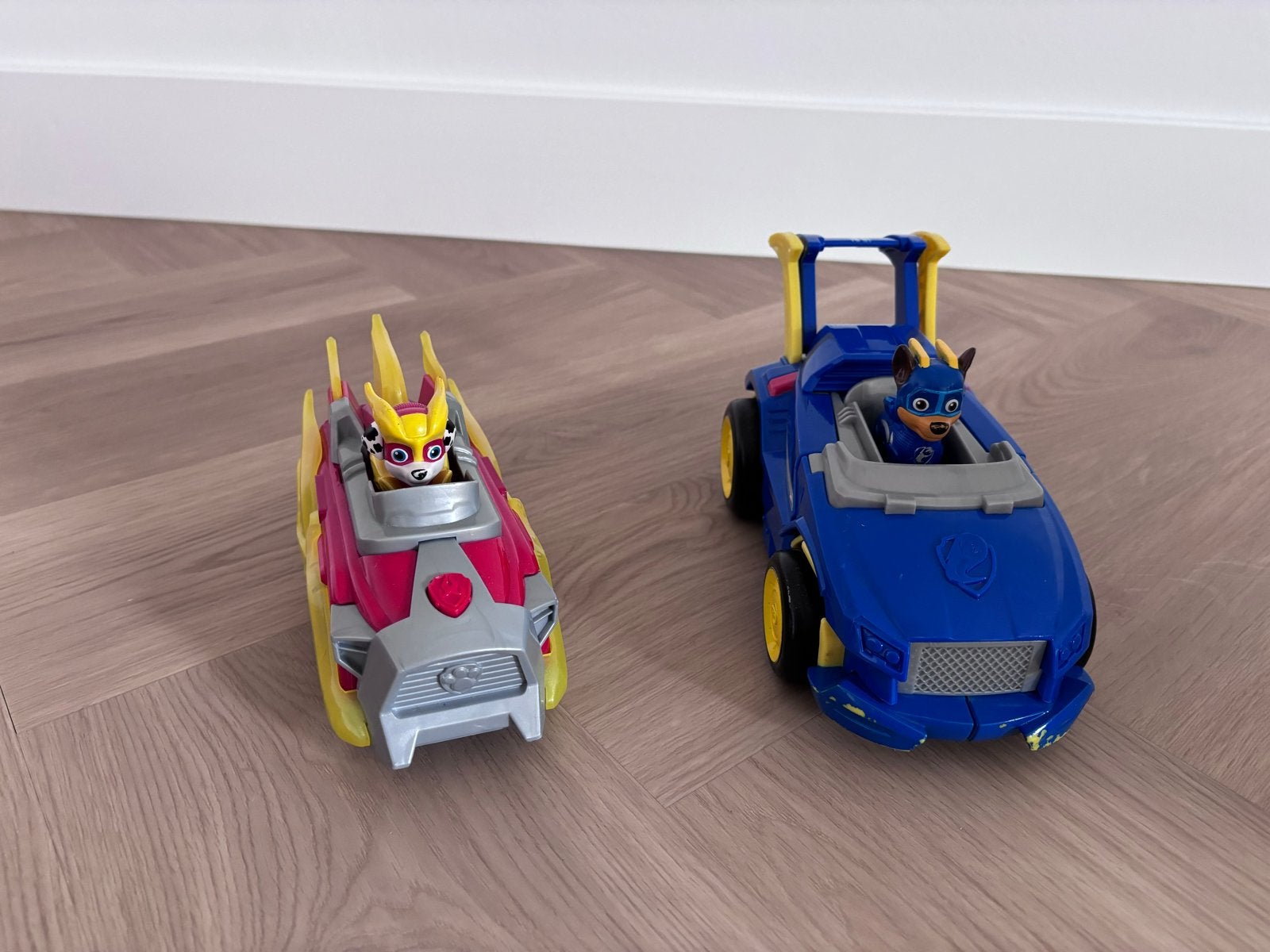 Paw Patrol Mighty Pups Super Paws Voertuigen Set, Ophalen, Gebruikt