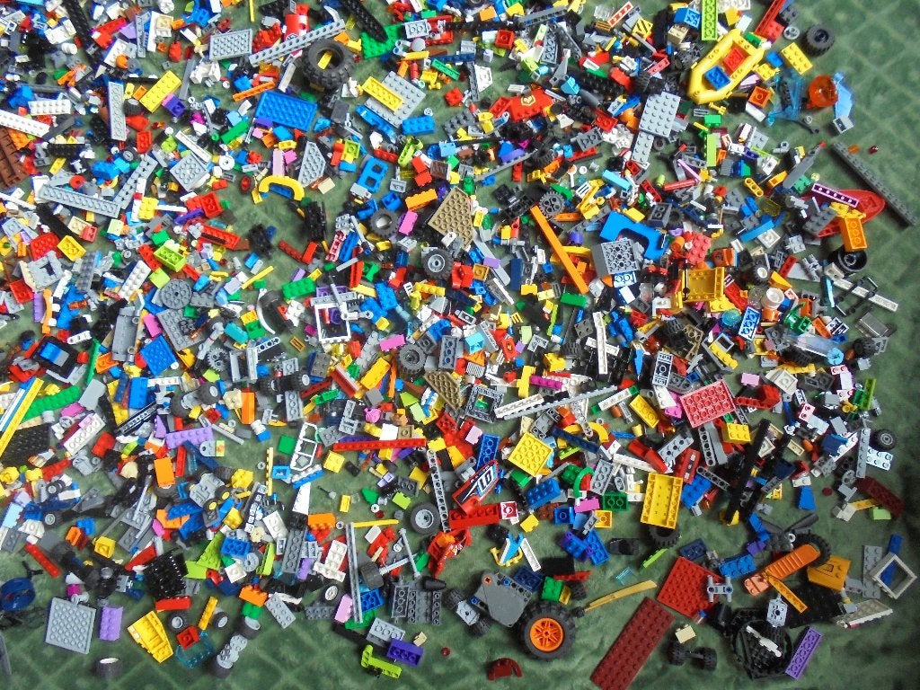 Foto 5 van grote partij losse lego met poppetjes