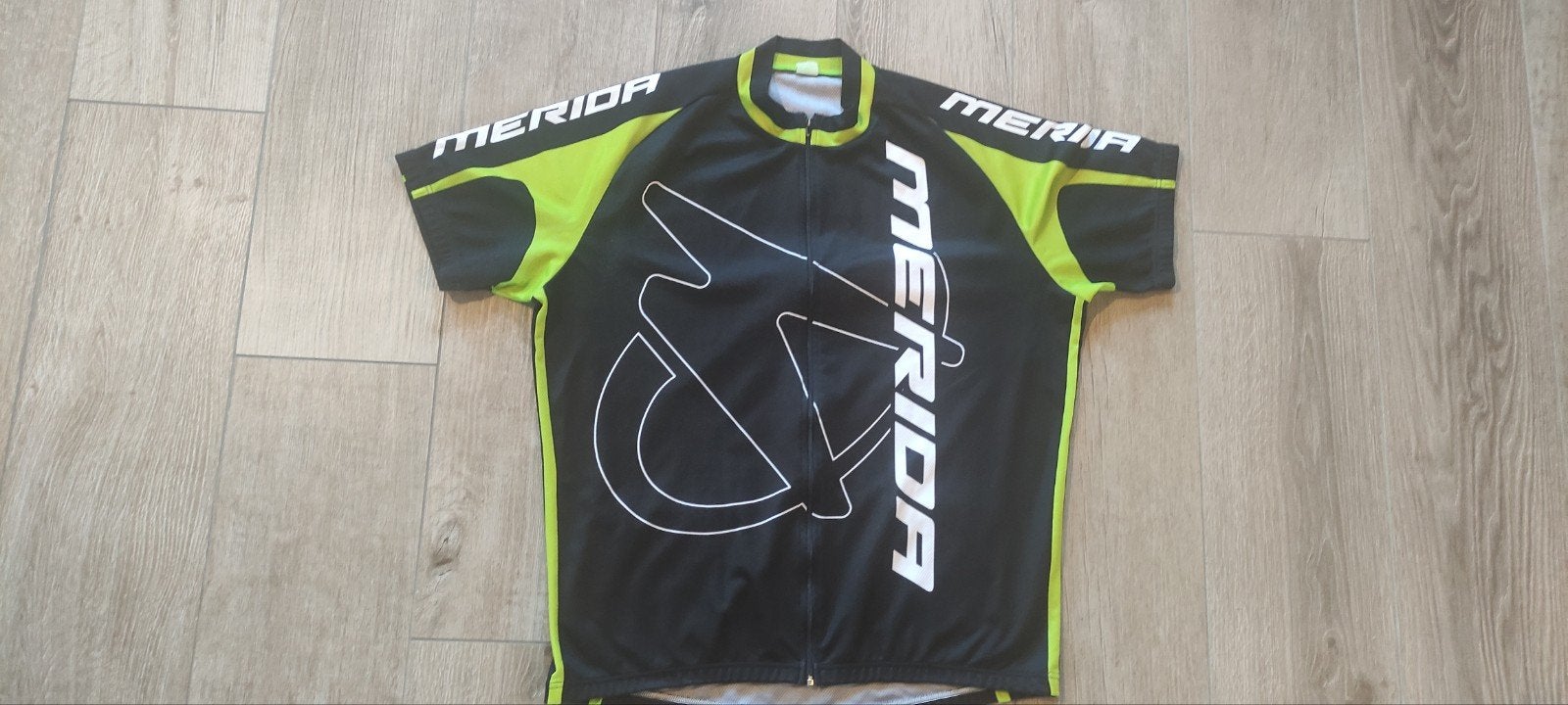 Merida Fiets shirt - Zwart/Groen - Maat xxl, Gebruikt, Heren, Merida, Ophalen of Verzenden