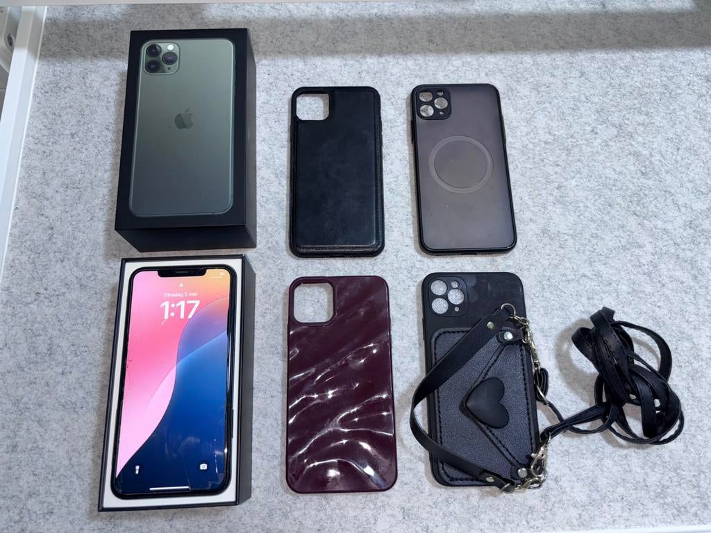 iPhone 11Pro Max Midnight Green 64GB, Ophalen, Zo goed als nieuw, Inclusief screenprotector, IPhone 11 Pro Max