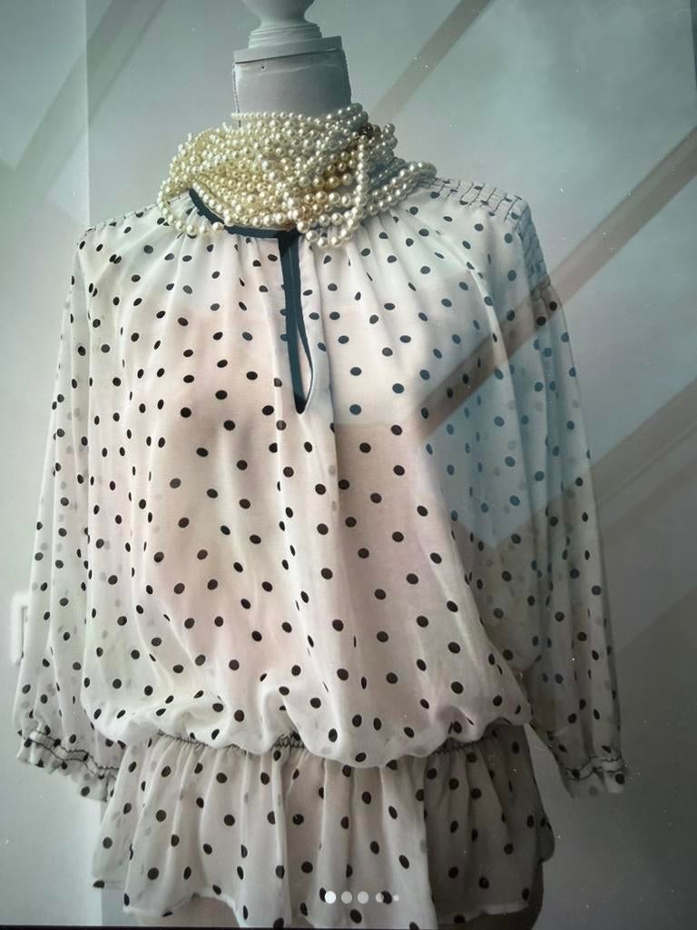 Nieuw  Zara top bloes zwart wit ruches 40 42 xl, Kleding | Dames, Verzenden, Nieuw, Maat 38/40 (M), Wit
