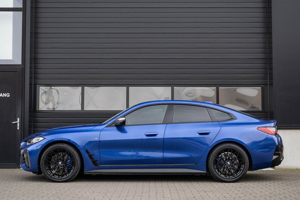 BMW I4 M50 544PK 84 kWh|360 Carmer|ACC|19 inch M4, Auto's, BMW, Gebruikt, Zwart, 258 pk, Blauw
