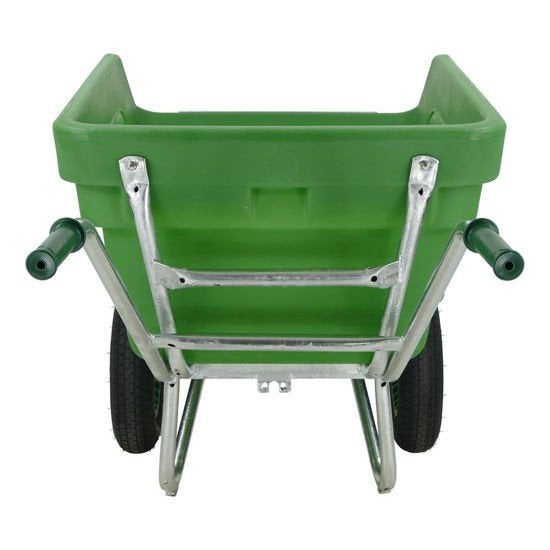 KIEP Kruiwagen Fort F&S, 300L Groen, 2 luchtwiel, Tweewielig, Nieuw, Ophalen of Verzenden, Handmatig