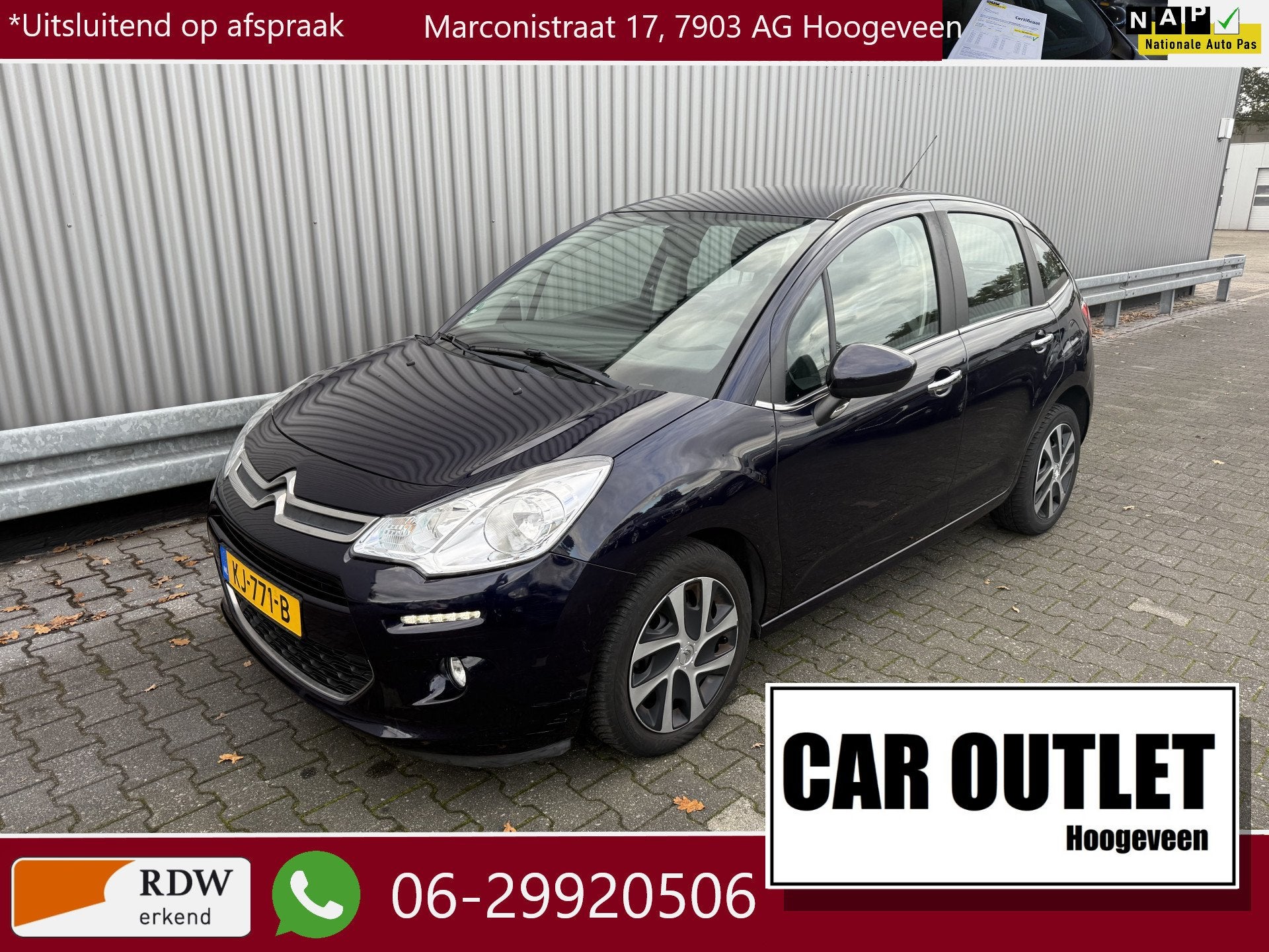 Citroën C3 1.2 PureTech Selection Clima, Navi, CC, PDC, nw., Auto's, Voorwielaandrijving, Stof, Gebruikt, 1199 cc