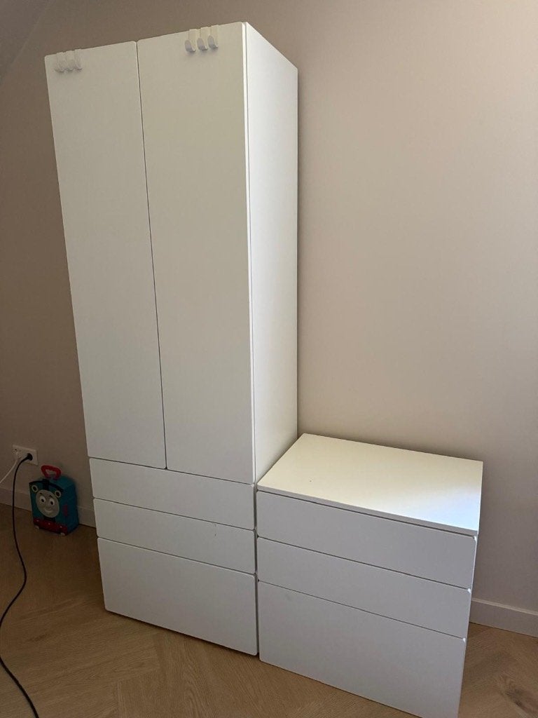 Kledingkast + ladenkast met 3 lades, Ophalen, 50 tot 70 cm, 105 cm of meer, 100 cm of meer