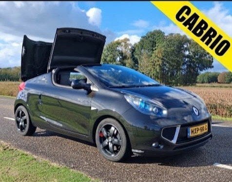 Renault Wind 1.2 TCE 2012 Zwart, Voorwielaandrijving, 4 cilinders, Cabriolet, Zwart