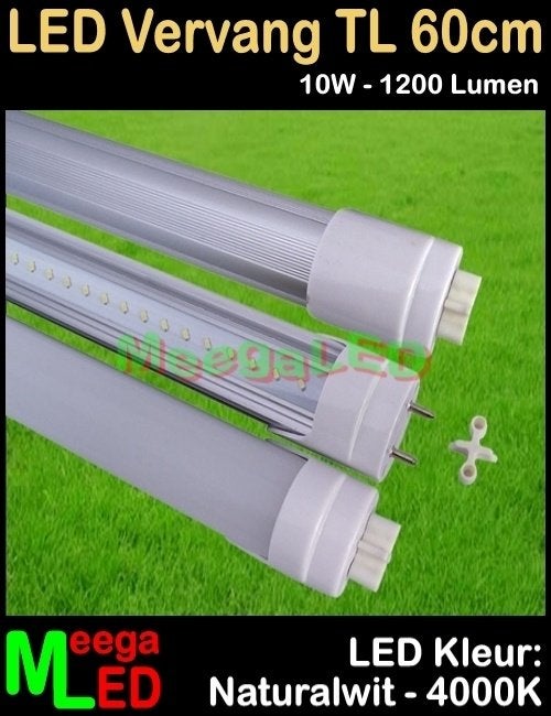 UITVERKOOP: 15x LED TL T8 60cm 10W 840 Natural Wit 4000K, Led-lamp, G13 (TL), Nieuw, Ophalen of Verzenden