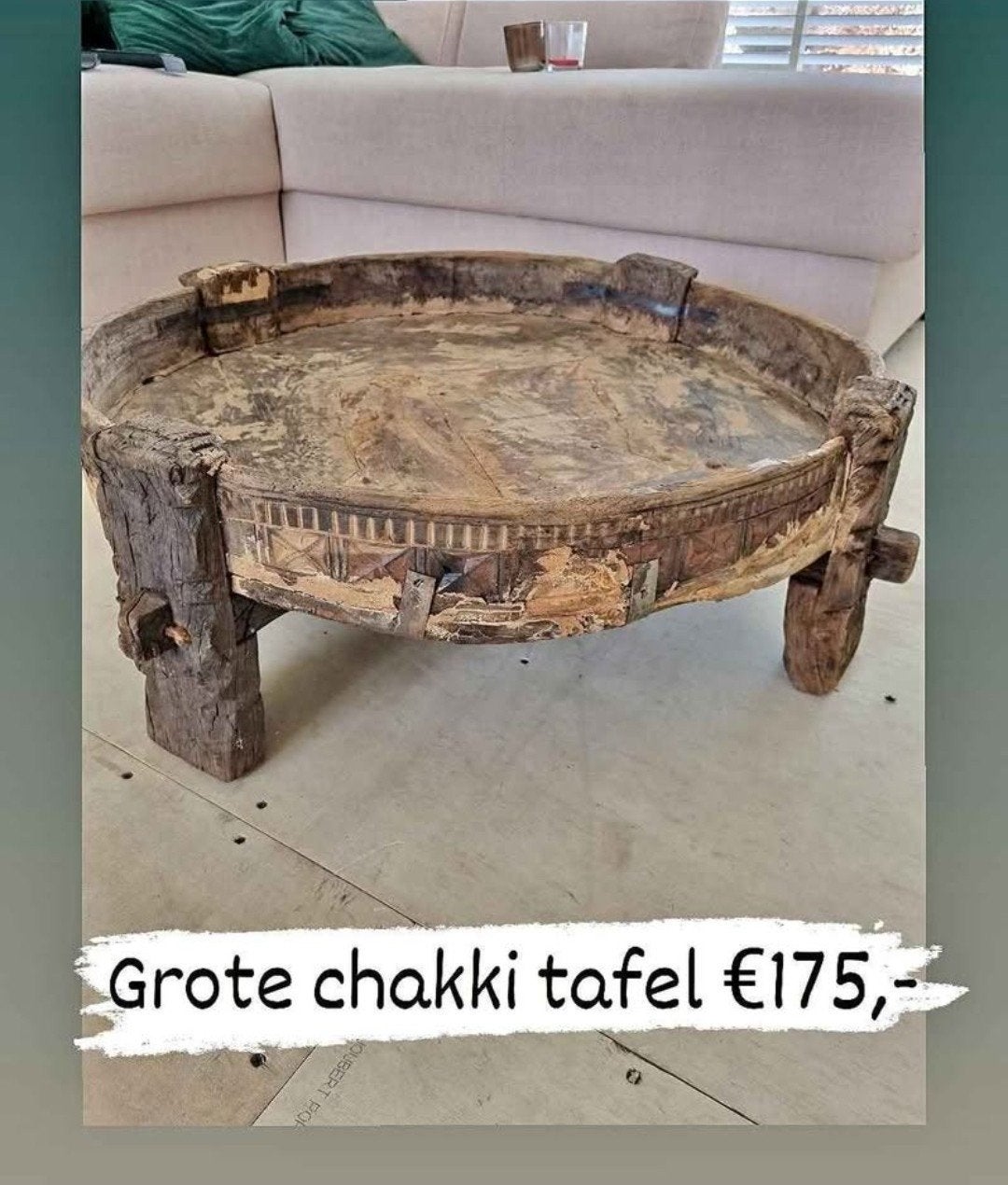 Grote antieke Chakki tafel nieuw !!!, Ophalen