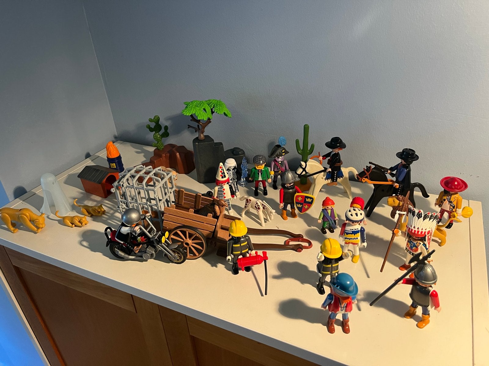 Grote Playmobil set met figuren, dieren en voertuigen, Ophalen, Gebruikt, Jongen of Meisje