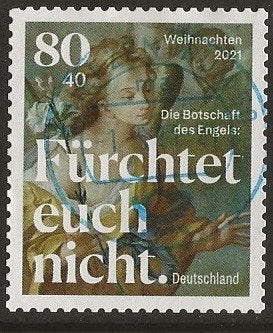 Duitsland 185, kerstengel, Verzenden, 1990 tot heden, Gestempeld