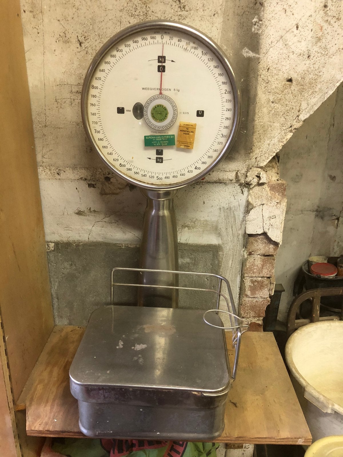 Vintage Berkel weegschaal 1956, Ophalen