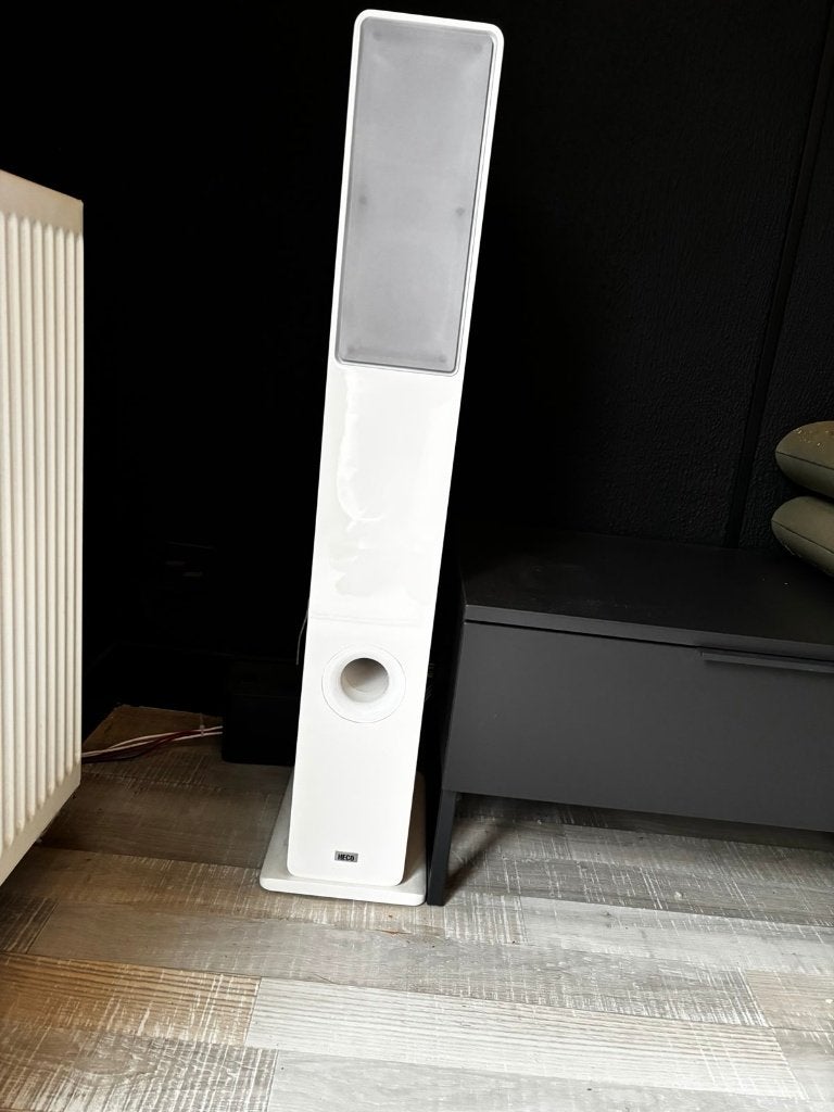 Heco Music Colors Home Cinema Set Hoogglans Wit | 5 Speakers, Zo goed als nieuw, Complete surroundset, 120 watt of meer, Ophalen
