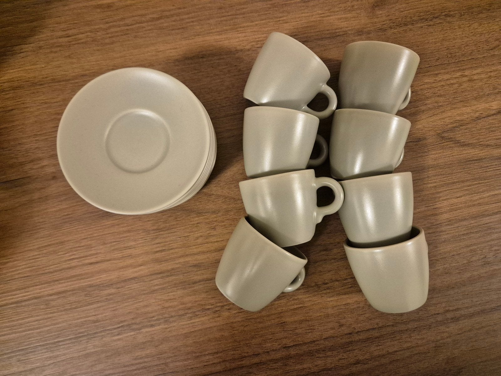 IKEA espresso mokjes groen - 8 stuks, zo goed als nieuw, Huis en Inrichting, Keuken | Servies, Ophalen, Zo goed als nieuw, IKEA