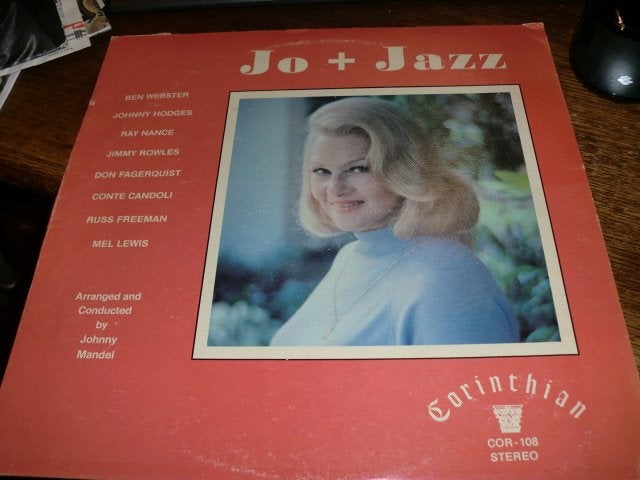 Jo Stafford ‎Jo + Jazz/Ben Webster  Corinthian LP  US  1977 , LP, Gebruikt, Ophalen of Verzenden, 12 inch