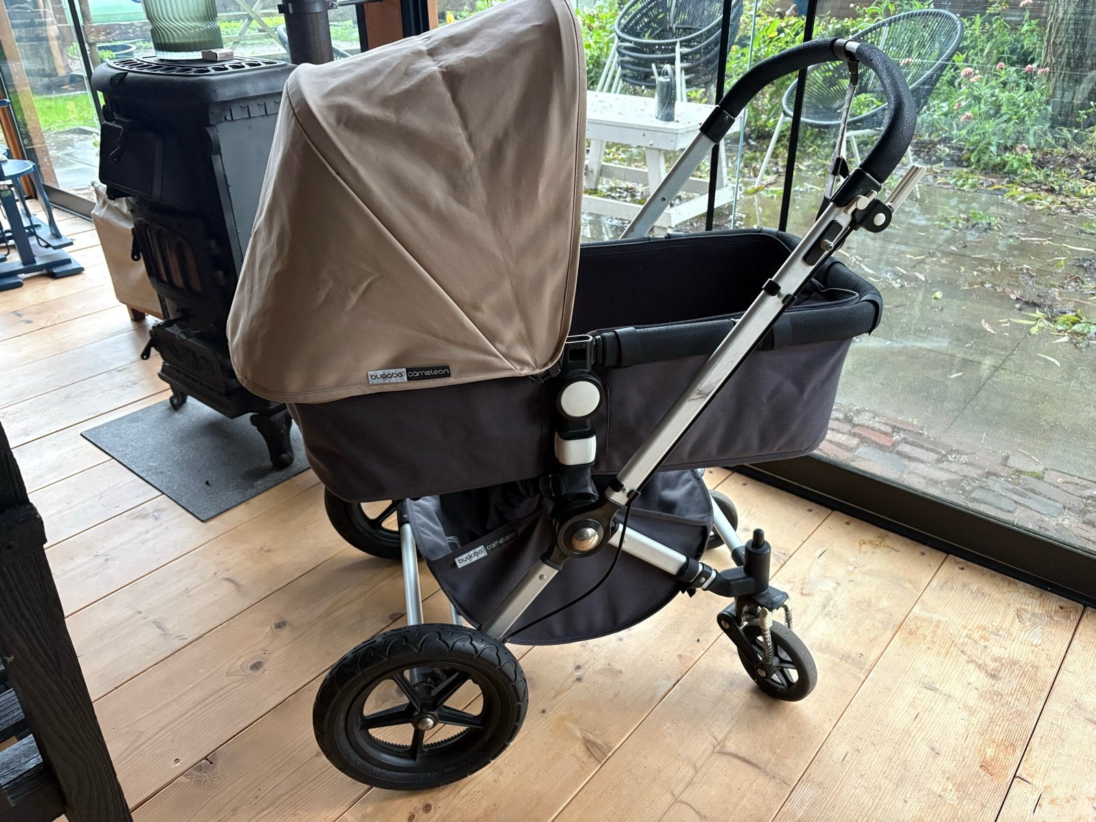 Bugaboo Cameleon kinderwagen met matrasje en adapters, Gebruikt, Luchtbanden, Bugaboo, Ophalen