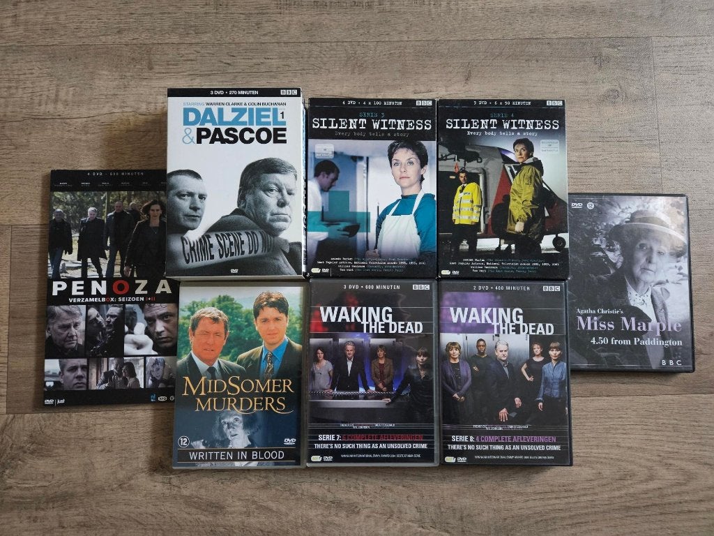 Penoza, Waking the dead, Silent witness, Dalziel&Pascoe, Gebruikt, Alle leeftijden, Detective en Krimi, Ophalen of Verzenden