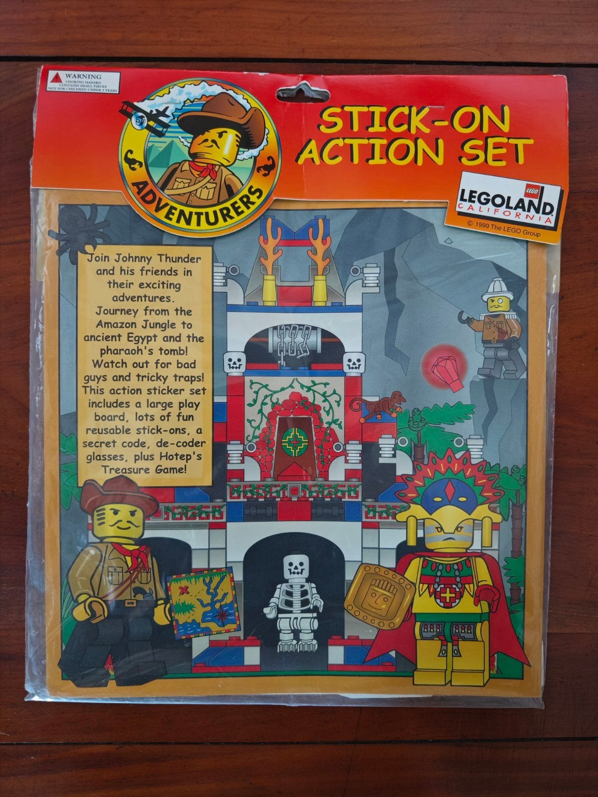 Lego Adventurers Stick-On Action Set - Nieuw & Zeldzaam, Ophalen of Verzenden, Nieuw, Complete set, Lego