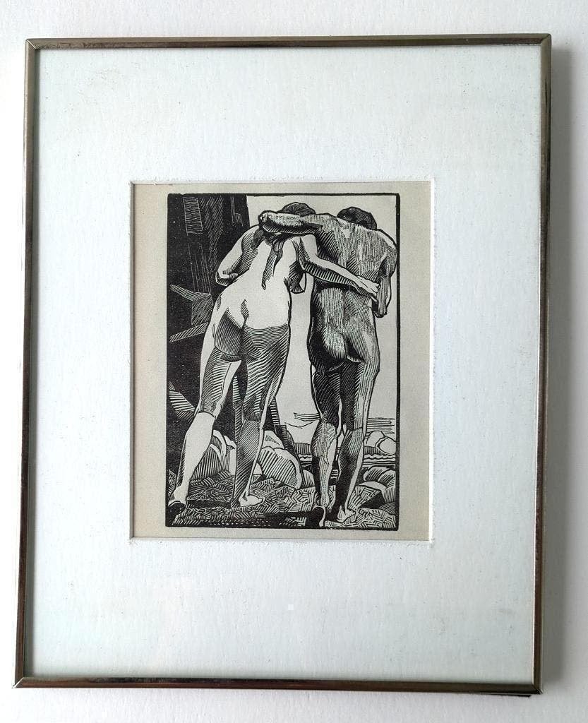 Clement Serveau (1886-1972) Houtgravure I, Ophalen of Verzenden